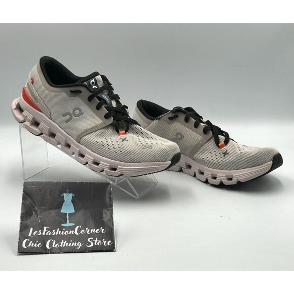 On Cloud Women's Gray/Coral X 4 Lightweight Athletic Running Shoes Sz  7.5 3021 - Picture 12 of 16